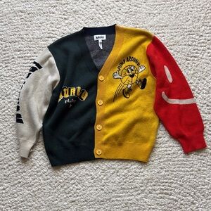 NWOT Molo Burt Multicolor Graphic Cardigan